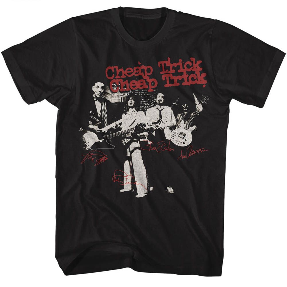 Cheap Trick - With Autographs - Short Sleeve - Adult - T-Shirt