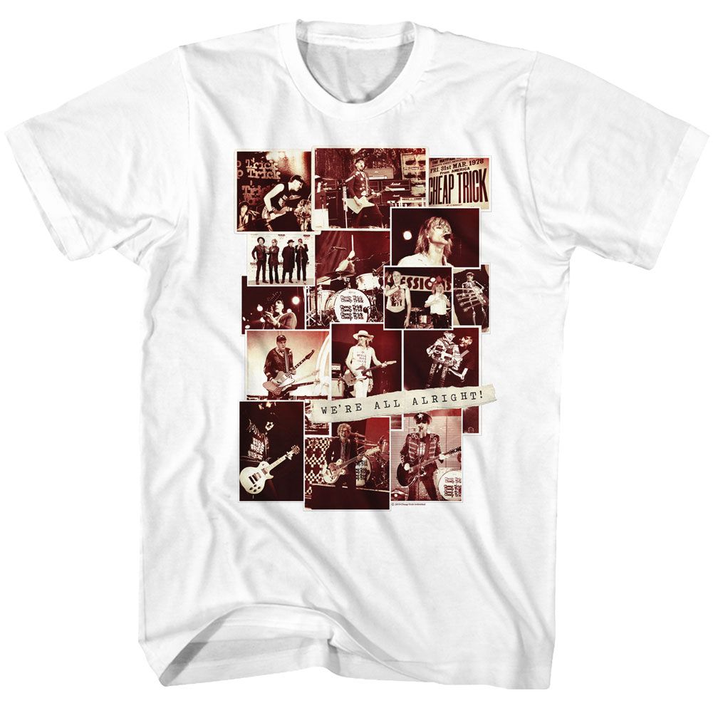 Cheap Trick - Photo Collage - Short Sleeve - Adult - T-Shirt