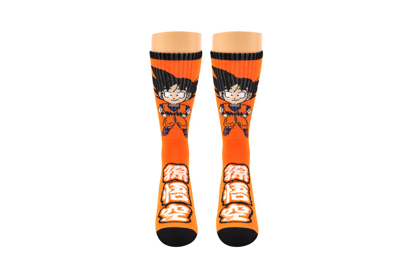 Dragon Ball Z Goku Chibi Anime Athletic Crew Socks