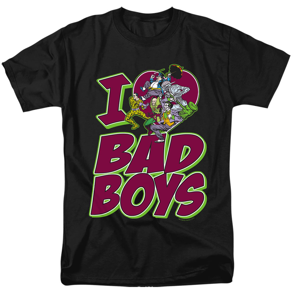 DC Comics - Originals - I Heart Bad Boys - Adult T-Shirt