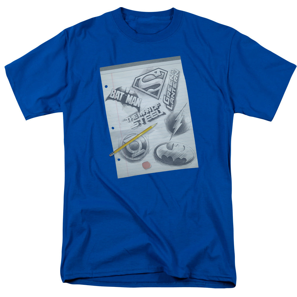DC Comics - Originals - Logo Note Paper - Adult T-Shirt