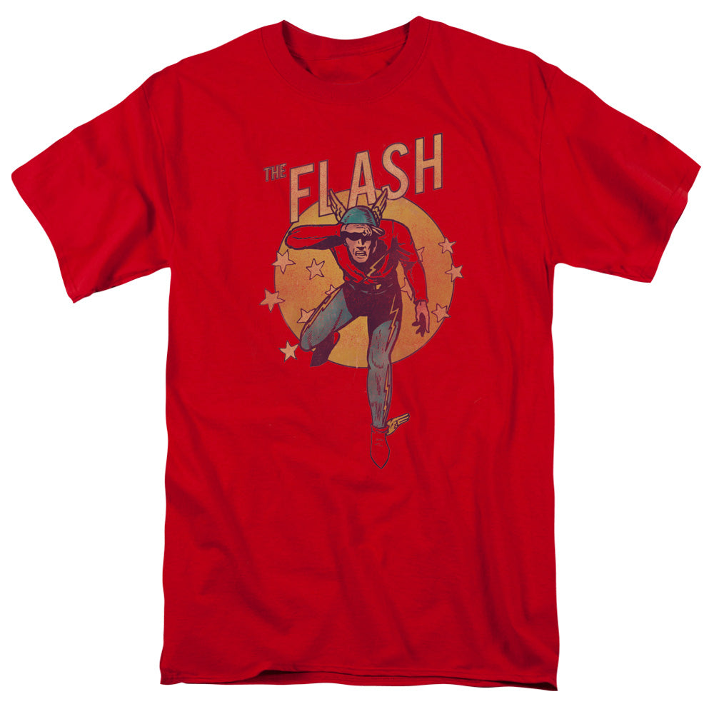DC Comics - Flash - Circle & Stars - Adult T-Shirt