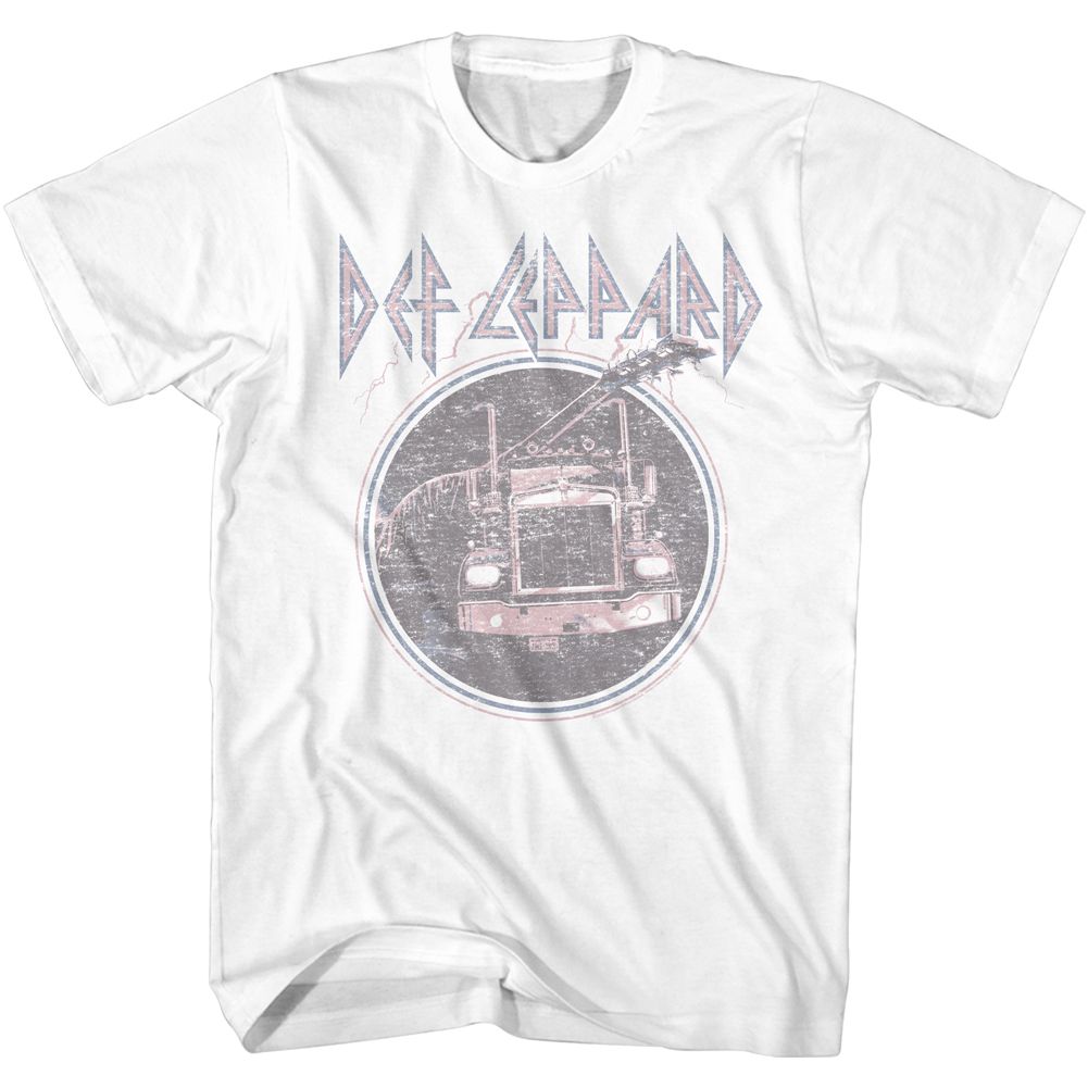 Def Leppard - Pink Truck Blue - Short Sleeve - Adult - T-Shirt