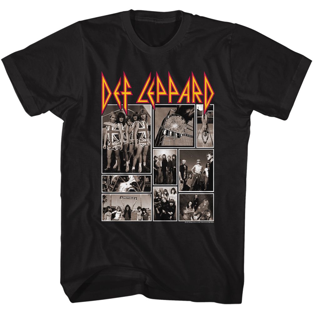 Def Leppard - Def Collage - Short Sleeve - Adult - T-Shirt