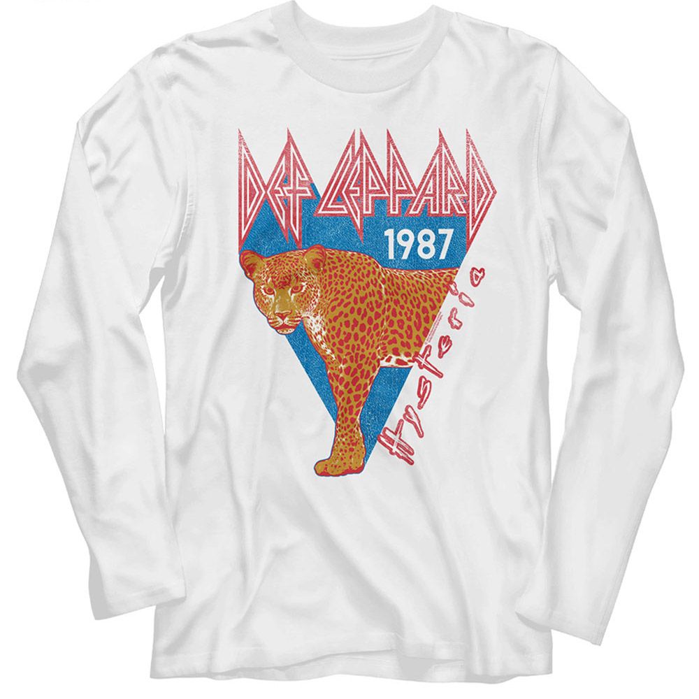 Def Leppard - Half Leopard - Long Sleeve - Adult - T-Shirt