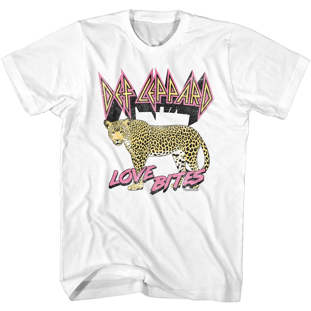 Def Leppard - Love Bites Leopard - Short Sleeve - Adult - T-Shirt