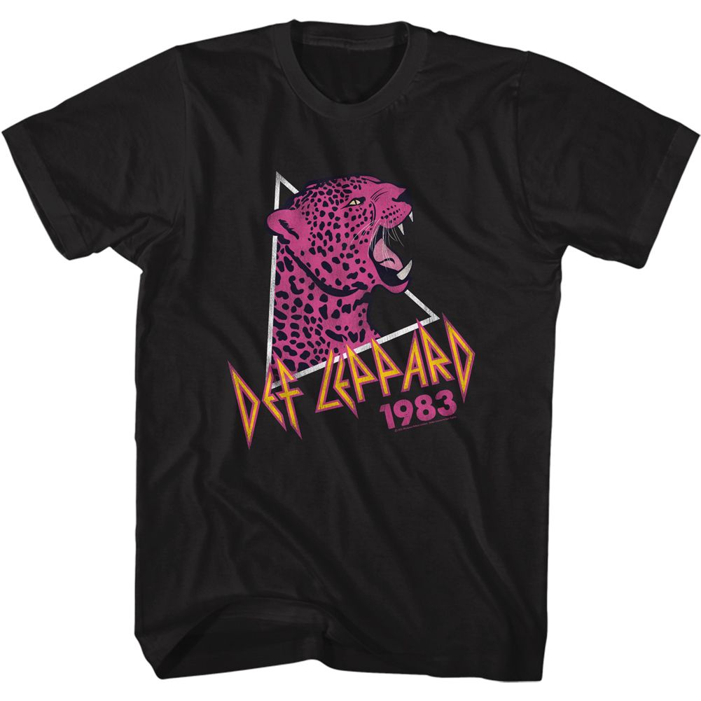 Def Leppard - Pink Leopard - Short Sleeve - Adult - T-Shirt