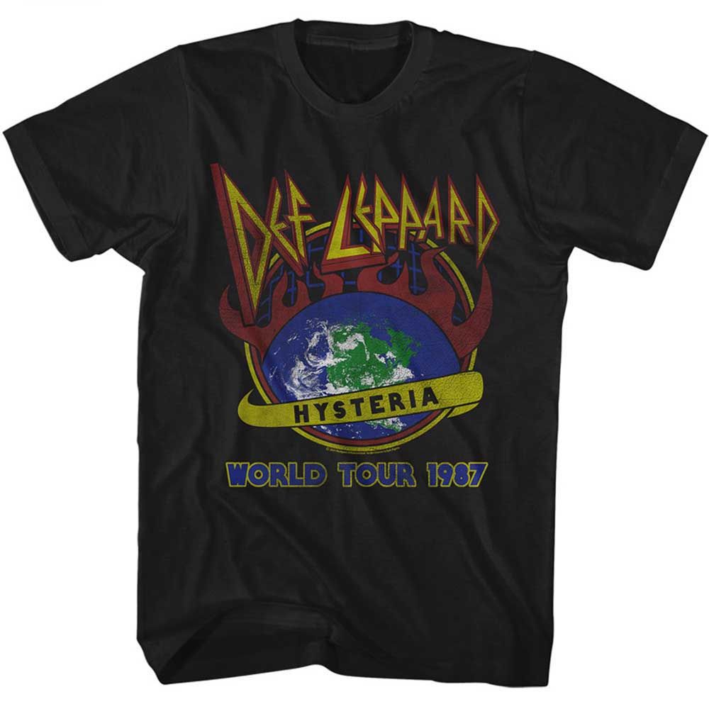 Def Leppard - Hysteria World Tour - Short Sleeve - Adult - T-Shirt