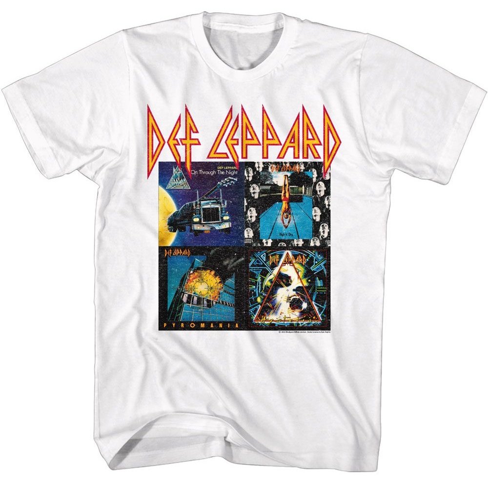 Def Leppard - 80s Album - Short Sleeve - Adult - T-Shirt