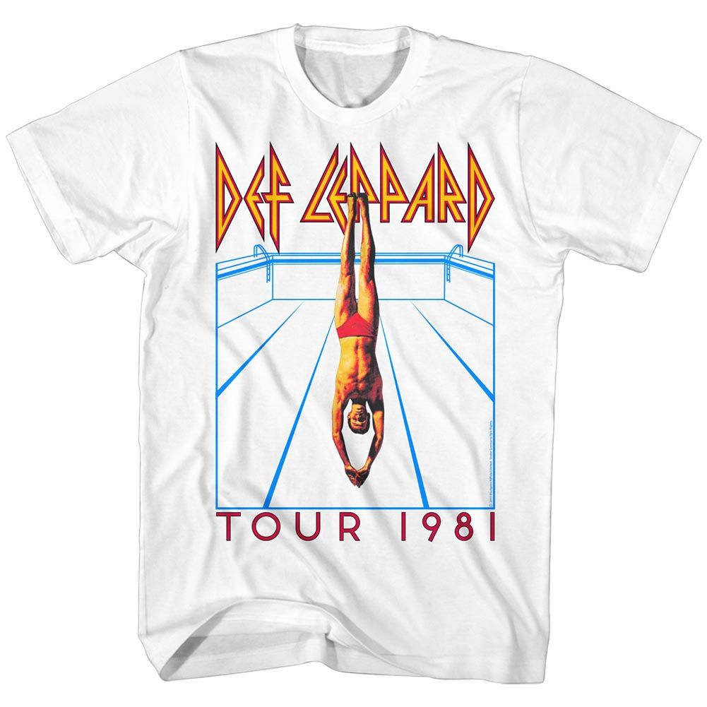 Def Leppard - He's Swimming - Short Sleeve - Adult - T-Shirt