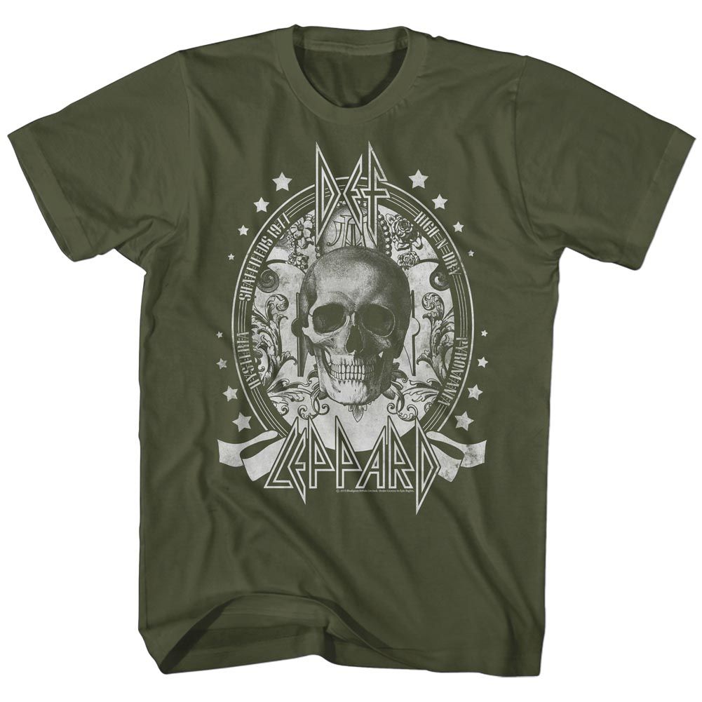 Def Leppard - Skull - Short Sleeve - Adult - T-Shirt