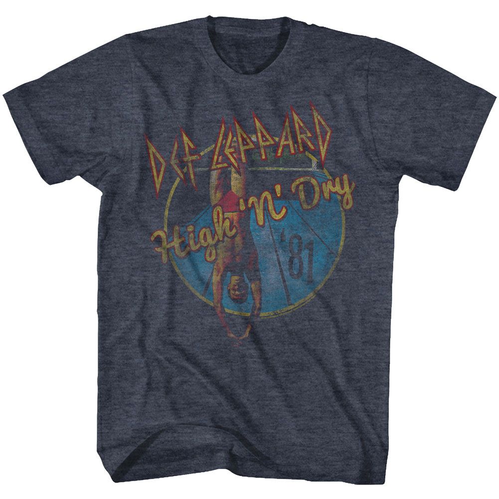 Def Leppard - Fade-Y High N Dry - Short Sleeve - Heather - Adult - T-Shirt