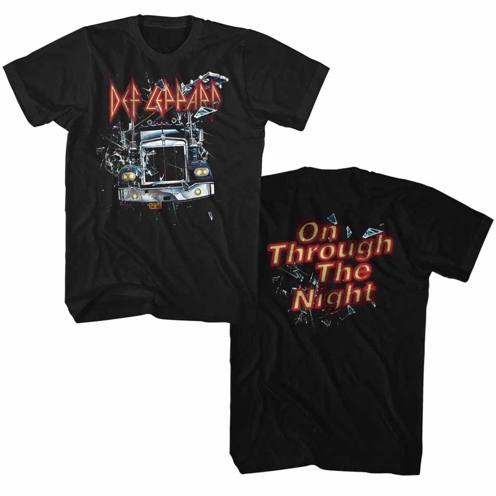 Def Leppard - Through Night 2Side - Short Sleeve - Adult - T-Shirt