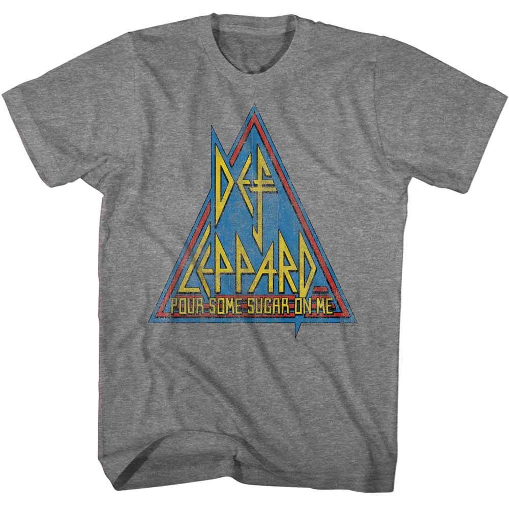 Def Leppard - Primary Triangle - Short Sleeve - Heather - Adult - T-Shirt