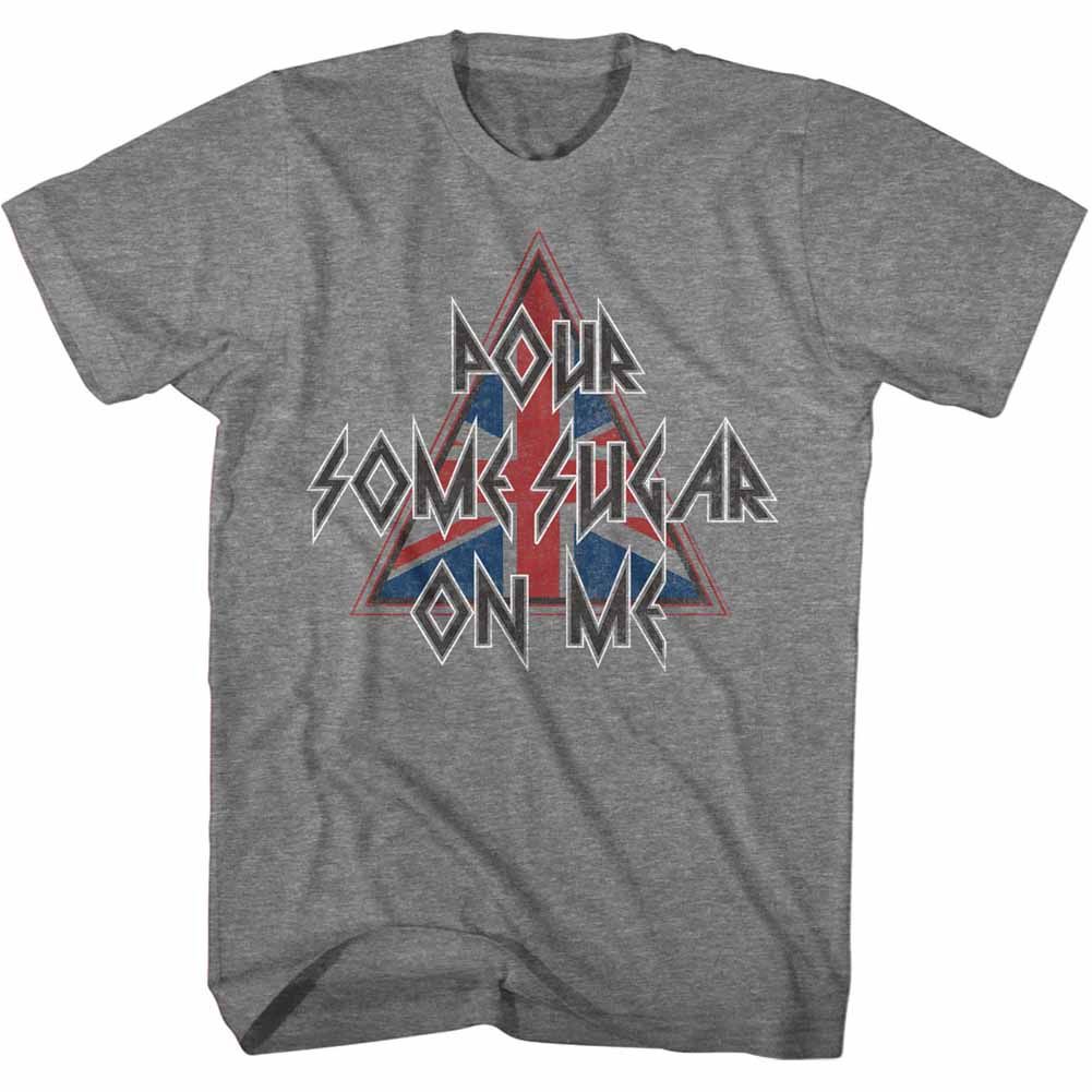 Def Leppard - Pour Some Triangle - Short Sleeve - Heather - Adult - T-Shirt