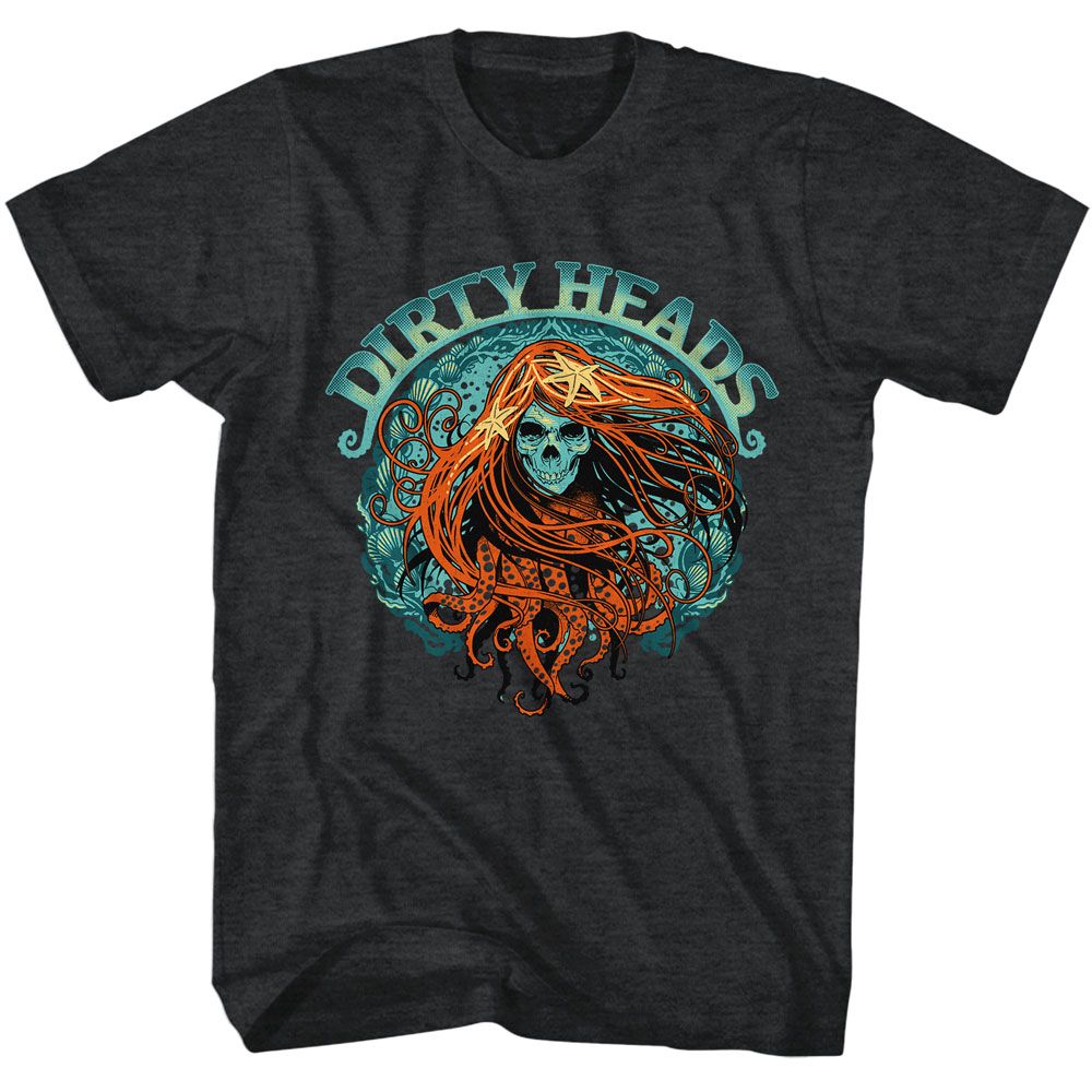 Dirty Heads Phantoms Reimagined Black Heather Adult Short Sleeve T-Shirt
