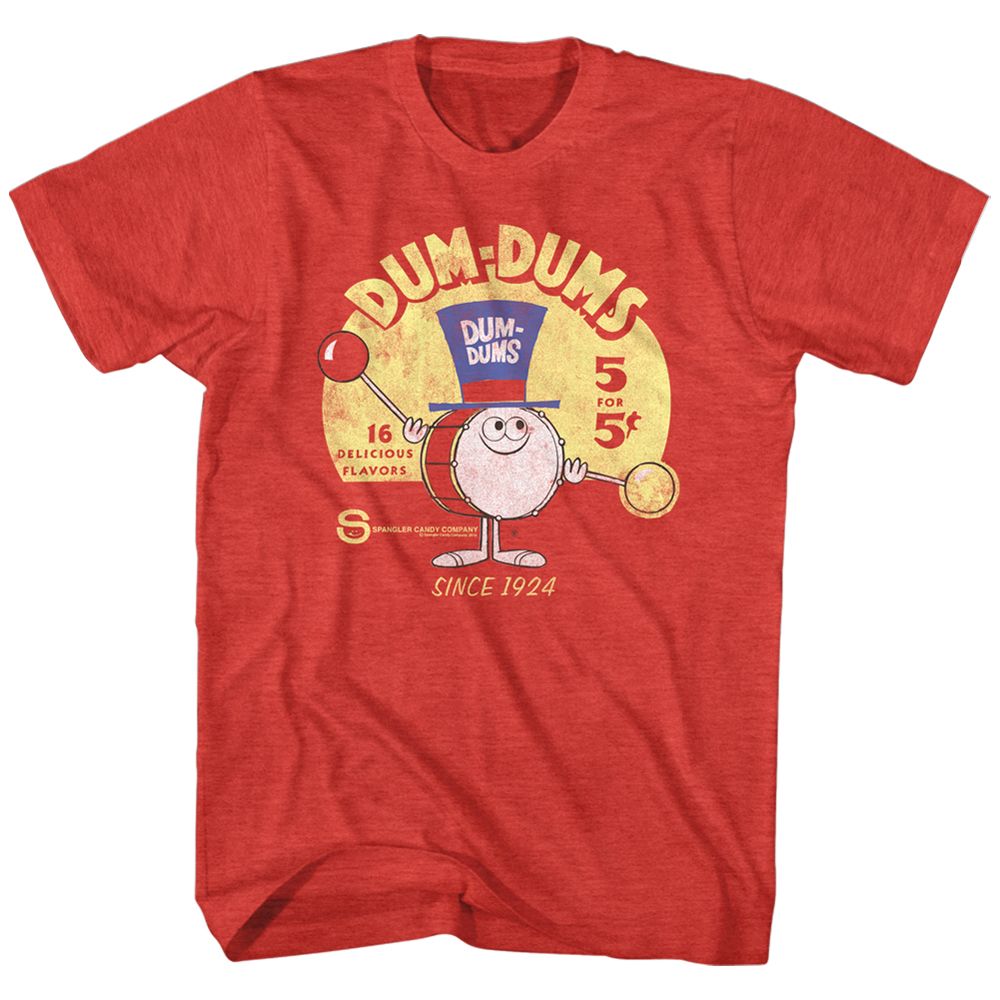 Dum Dums - Drum Man Ad - Short Sleeve - Heather - Adult - T-Shirt