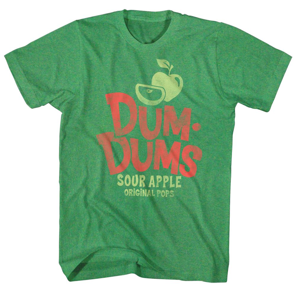 Dum Dums - Sour Apple - Short Sleeve - Heather - Adult - T-Shirt