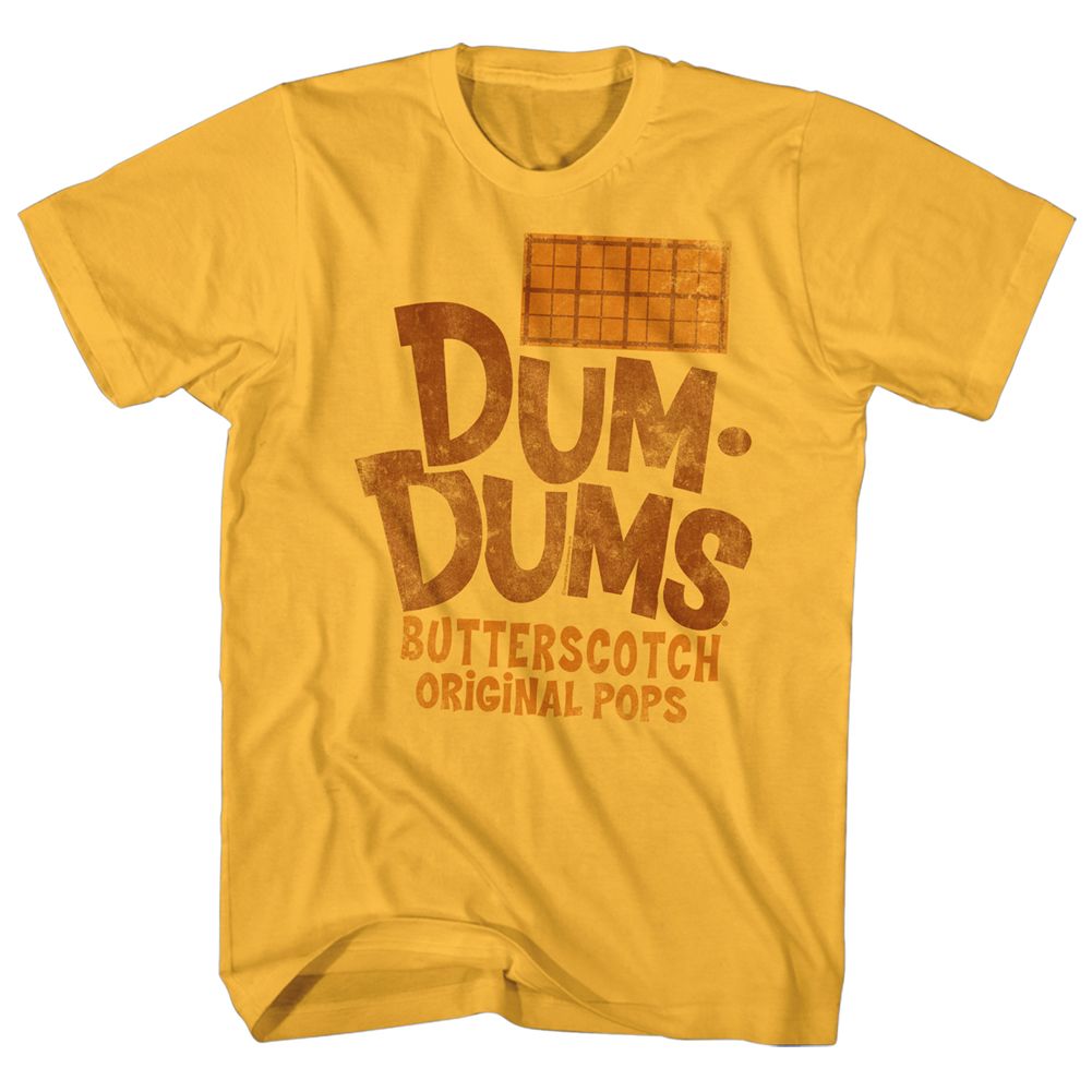 Dum Dums - Butterscotch - Short Sleeve - Adult - T-Shirt