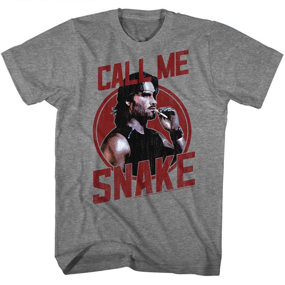 Escape From New York - Call Me Snake - Short Sleeve - Heather - Adult - T-Shirt