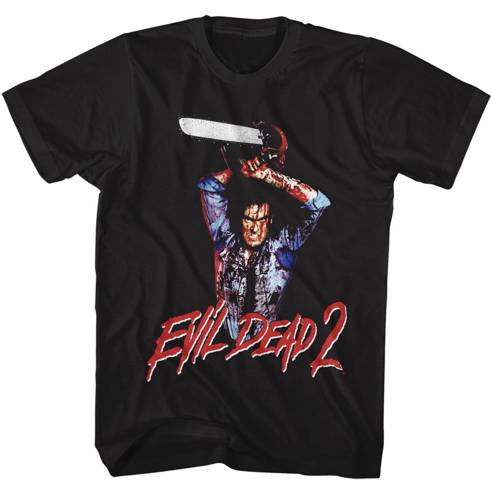 Evil Dead - Raised Chainsaw - Short Sleeve - Adult - T-Shirt