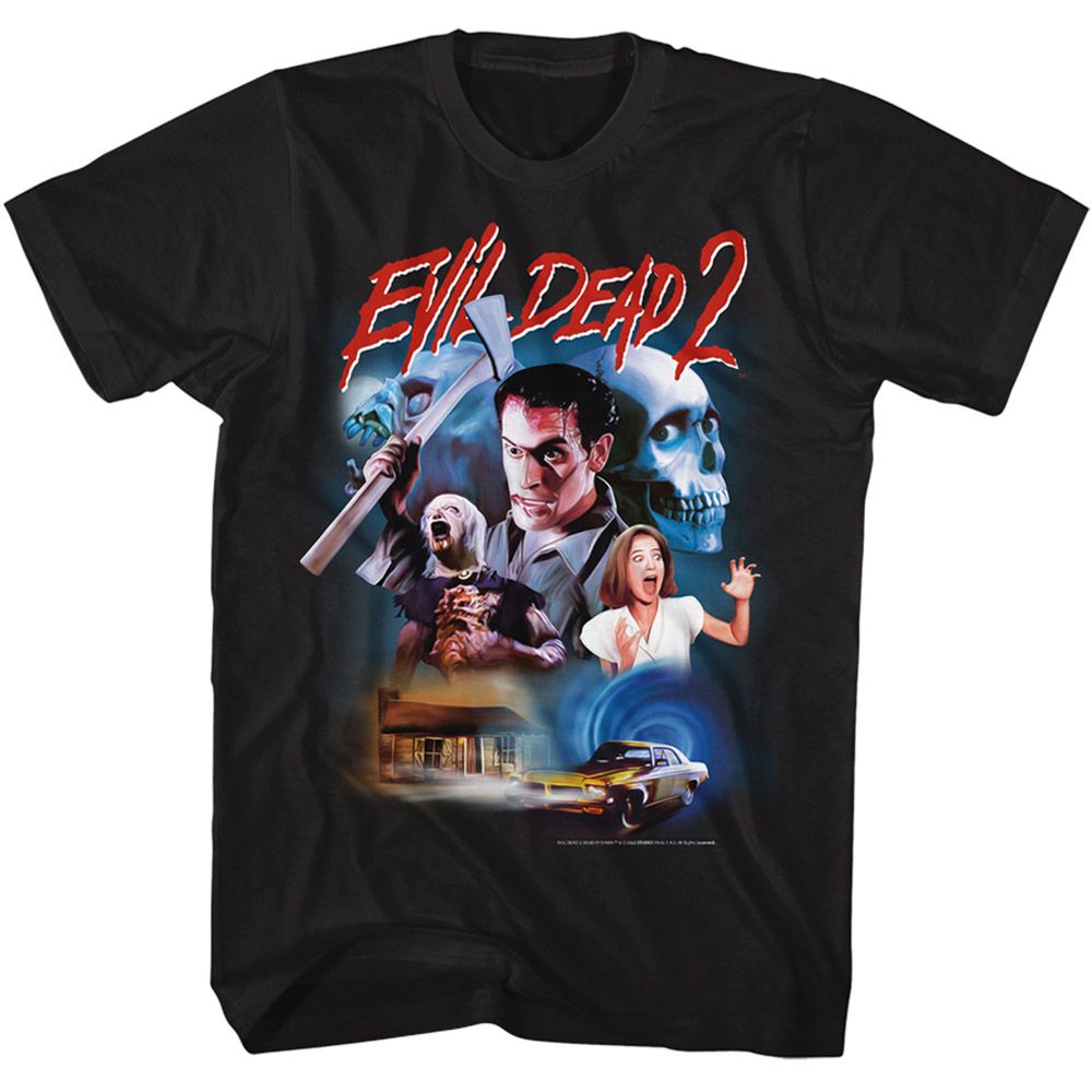 Evil Dead - Collage Drawing - Short Sleeve - Adult - T-Shirt