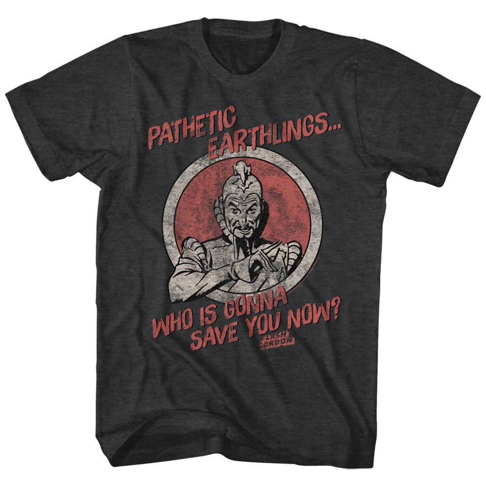 Flash Gordon - Pathetic Earthlings - Short Sleeve - Heather - Adult - T-Shirt