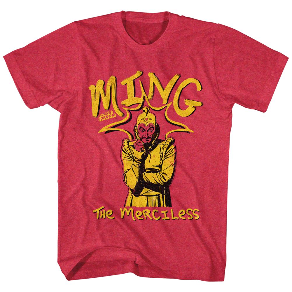 Flash Gordon - Ming The Merciless - Short Sleeve - Heather - Adult - T-Shirt