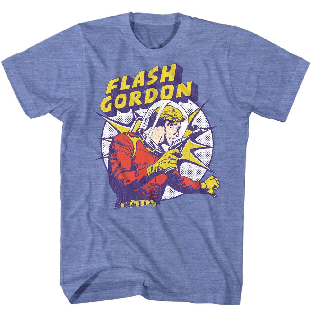 Flash Gordon - Ray Gun! - Short Sleeve - Heather - Adult - T-Shirt