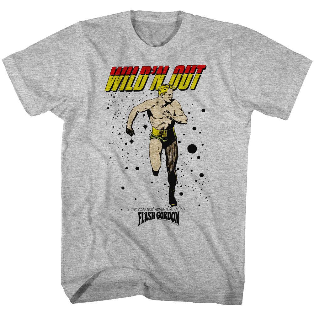 Flash Gordon - Wildn - Short Sleeve - Heather - Adult - T-Shirt