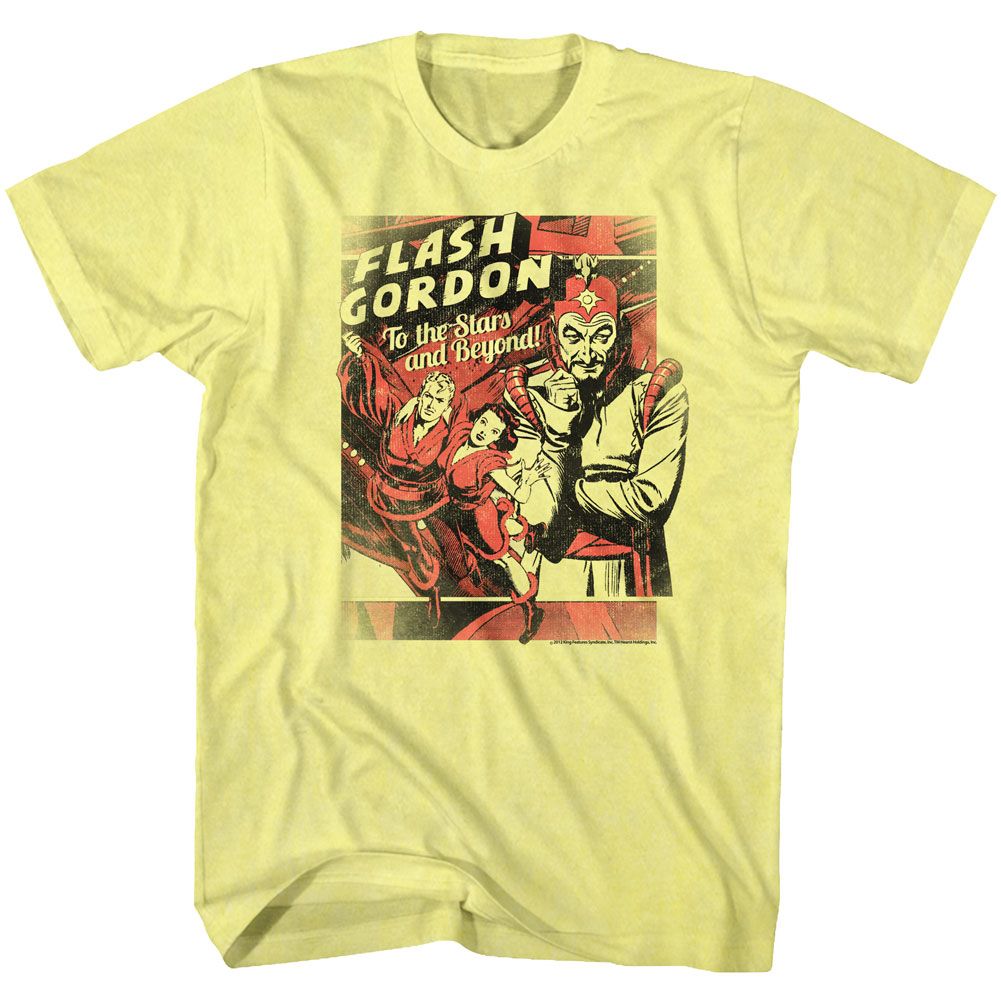 Flash Gordon - To The Stars - Short Sleeve - Heather - Adult - T-Shirt