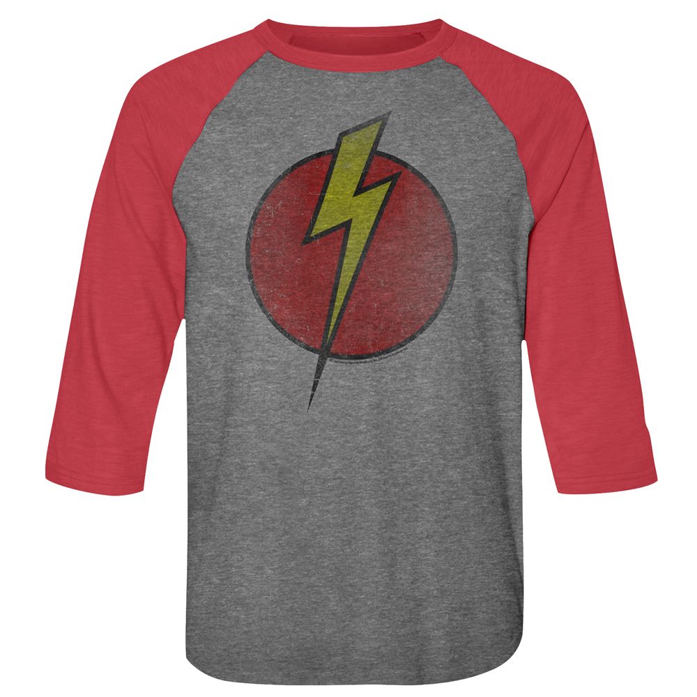 Flash Gordon - Bolt - 3/4 Sleeve - Heather - Adult - Raglan Shirt