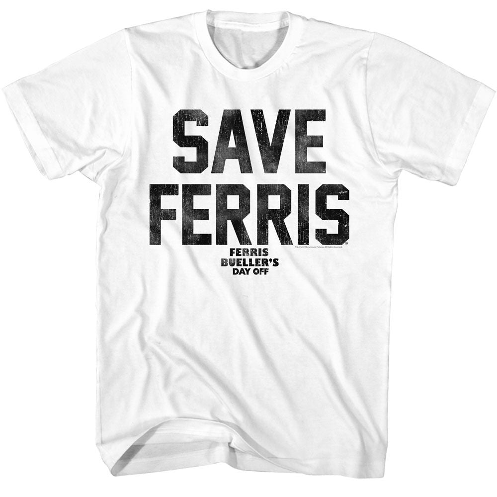 Ferris Beuller's Day Off - do Save Ferris Again - Short Sleeve - Adult - T-Shirt