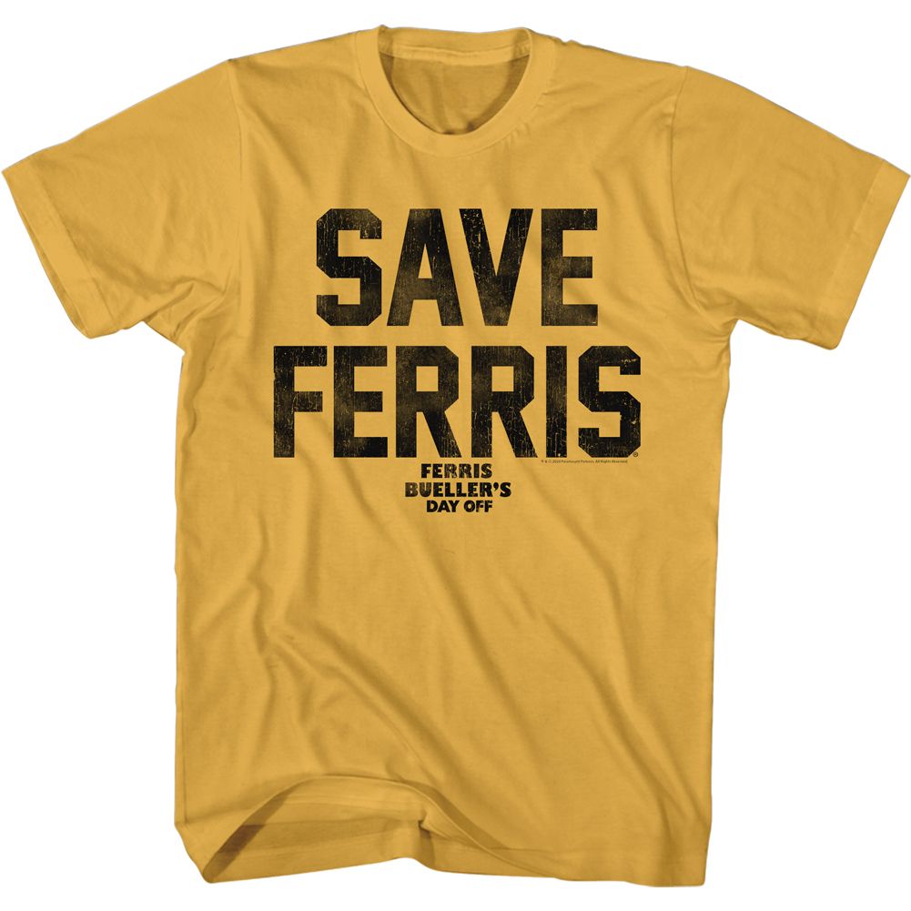 Ferris Beuller's Day Off - Save Ferris Again - Short Sleeve - Adult - T-Shirt