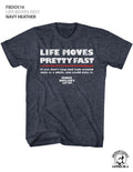 Ferris Beuller's Day Off - Life Moves Fast - Short Sleeve - Heather - Adult - T-Shirt