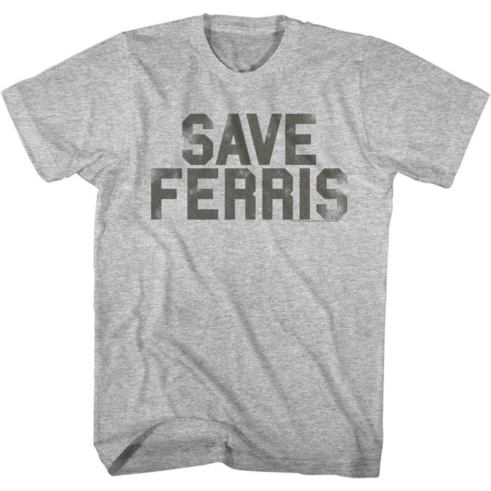 Ferris Beuller's Day Off - Save Ferris Penant 2 - Short Sleeve - Heather - Adult - T-Shirt