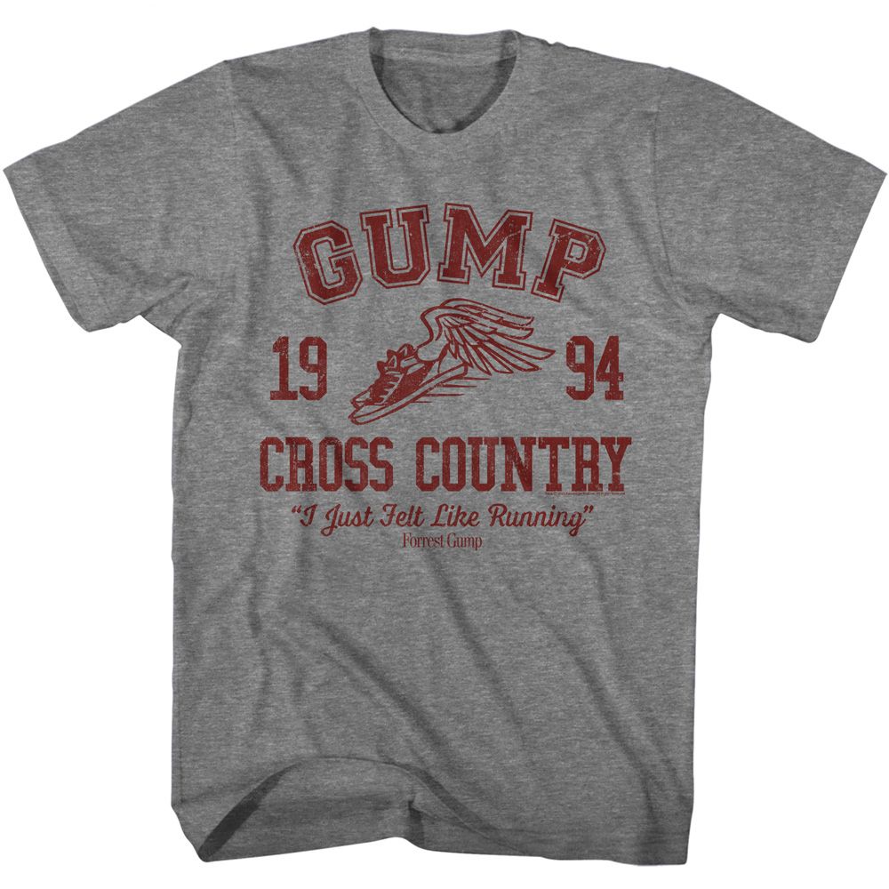 Forrest Gump - Cross Country - Short Sleeve - Heather - Adult - T-Shirt