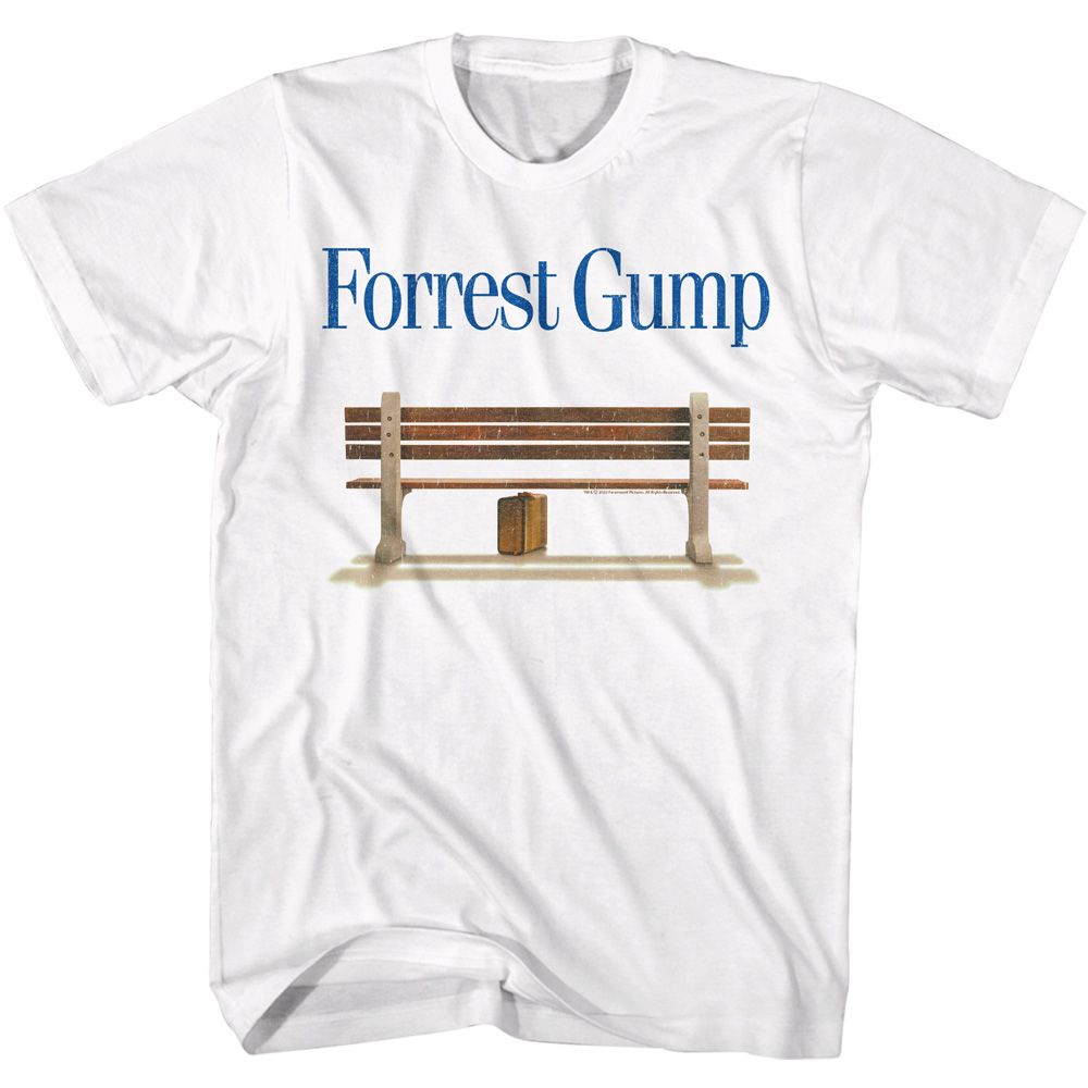 Forrest Gump - Logo & Bench - Short Sleeve - Adult - T-Shirt