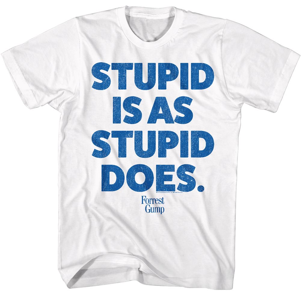 Forrest Gump - Stupid Is - Short Sleeve - Adult - T-Shirt