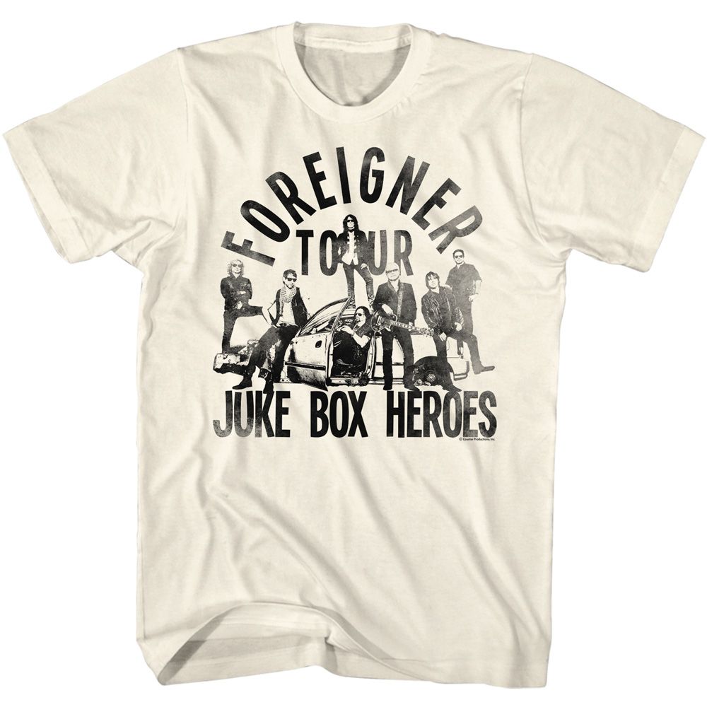 Foreigner - Juke Box Heroes - Short Sleeve - Adult - T-Shirt