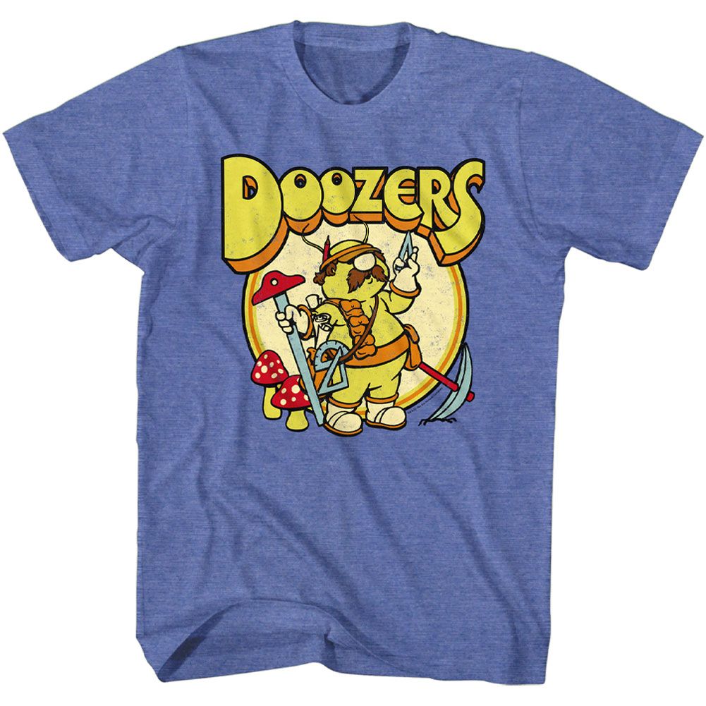 Fraggle Rock - Doozers Retro Circle - Short Sleeve - Heather - Adult - T-Shirt
