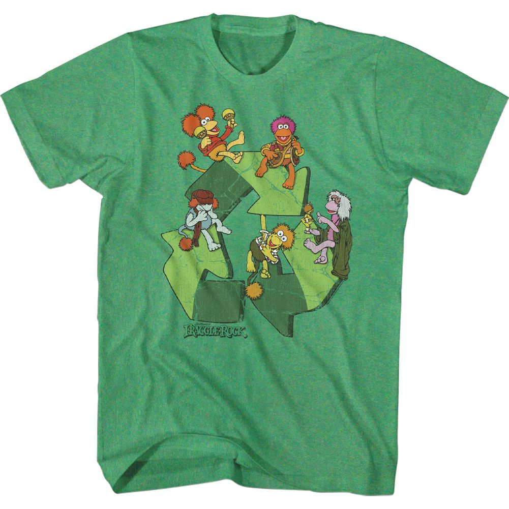 Fraggle Rock - Recycle Symbol - Short Sleeve - Heather - Adult - T-Shirt