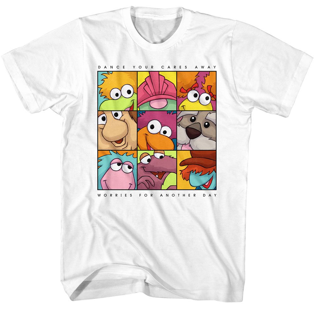 Fraggle Rock - 9 Character Dance - Short Sleeve - Adult - T-Shirt