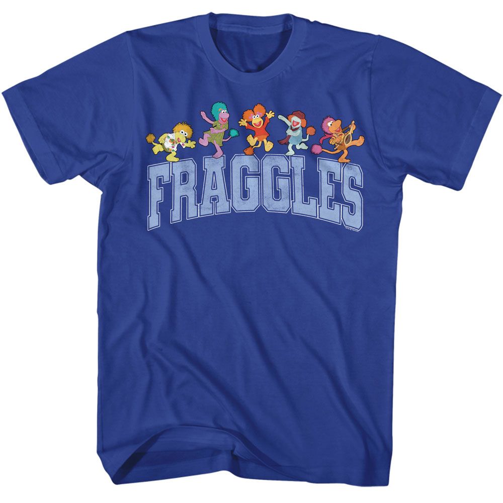 Fraggle Rock - Collegiate W Characters - Licensed - Adult Short Sleeve T-Shirt