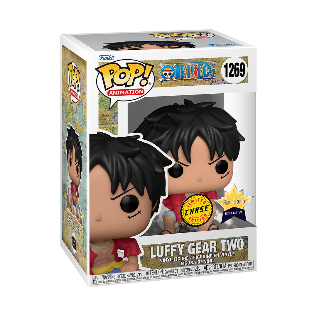 Funko Pop! Animation: One Piece - Monkey D. Luffy Gear Two Chase Fundom Exclusive