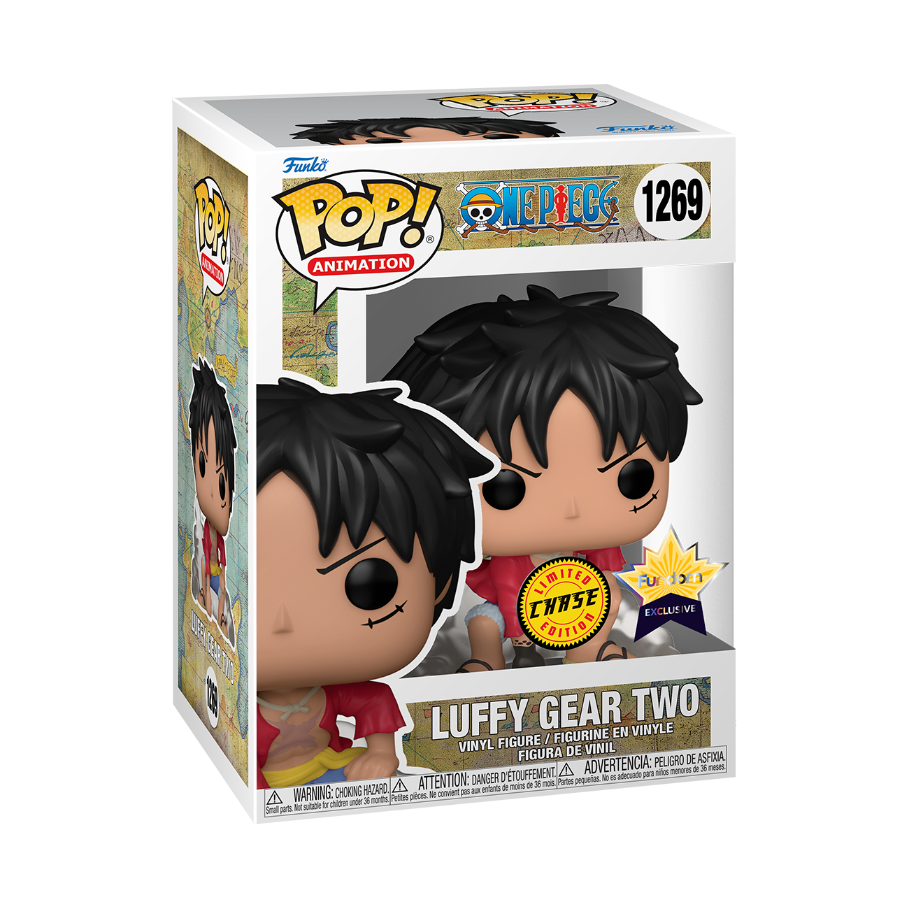 Funko Pop! Animation: One Piece - Monkey D. Luffy Gear Two Chase Fundom Exclusive