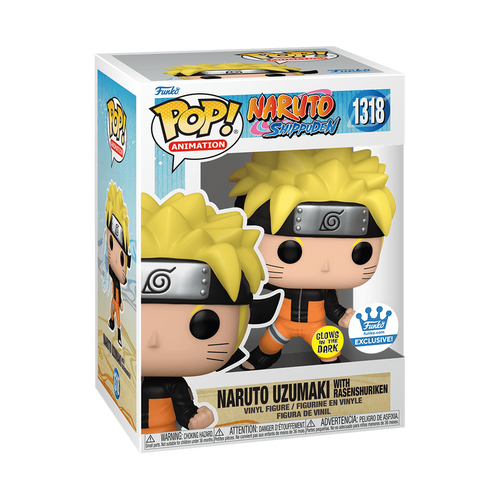 Funko Pop! Animation: Naruto Shippuden - Naruto Uzumaki with Rasenshuriken Glow-in-the-dark Exclusive
