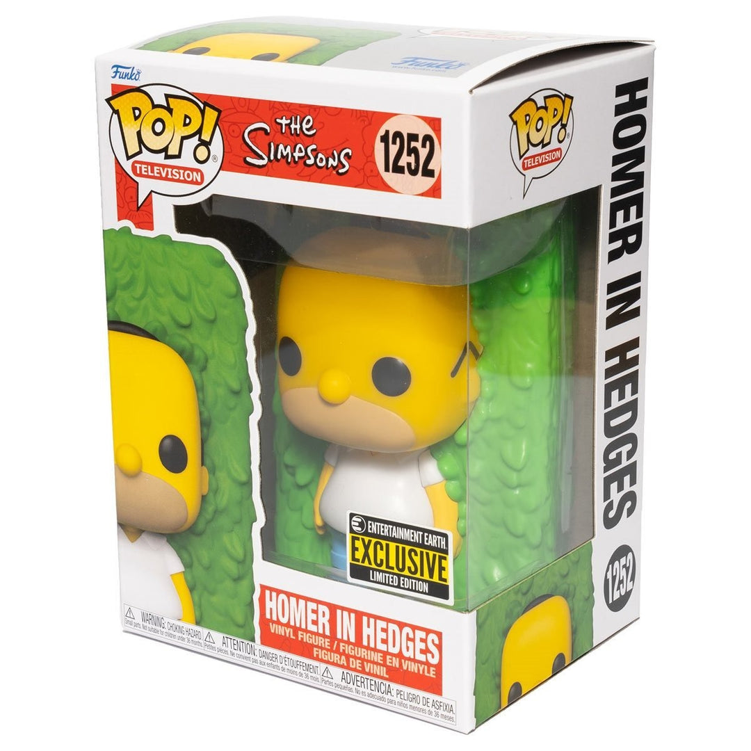 Funko Pop! Television: The Simpsons - Homer in Hedges Entertainment Earth Exclusive