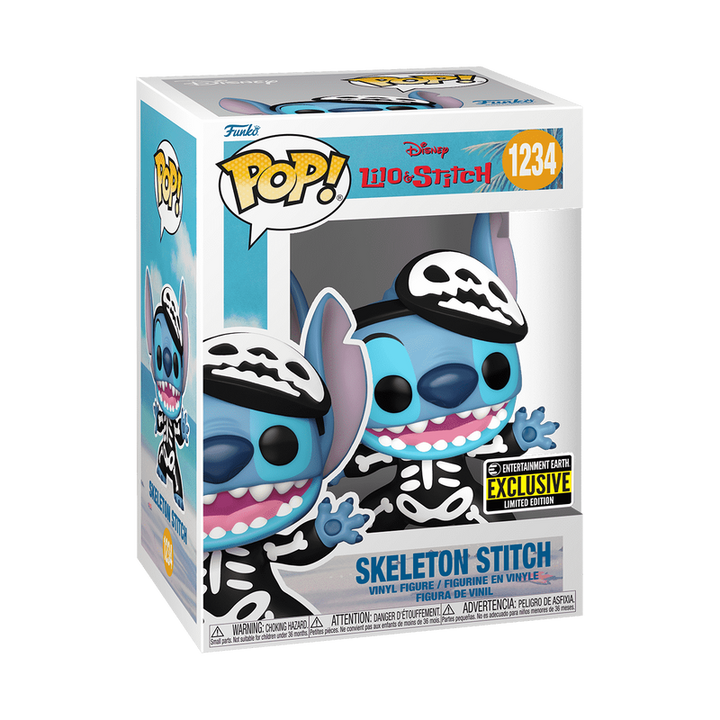 Funko Pop! Disney: Lilo & Stitch - Skeleton Stitch #1234 Entertainment Earth Exclusive