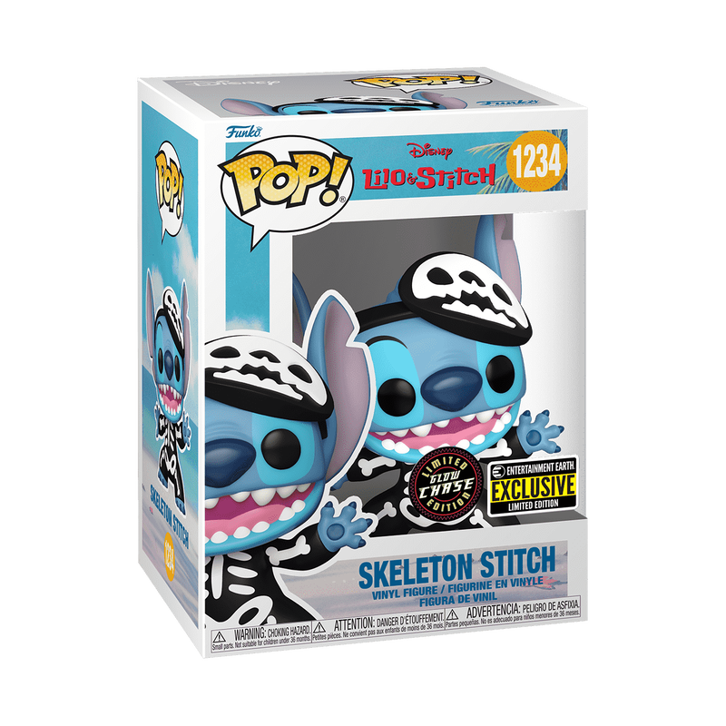 Funko Pop! Disney: Lilo & Stitch - Skeleton Stitch Chase #1234 Entertainment Earth Exclusive
